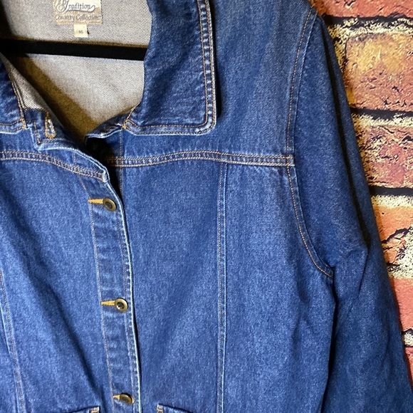 Vintage tradition county collection denim jean jacket size 16 - Picture 3 of 8